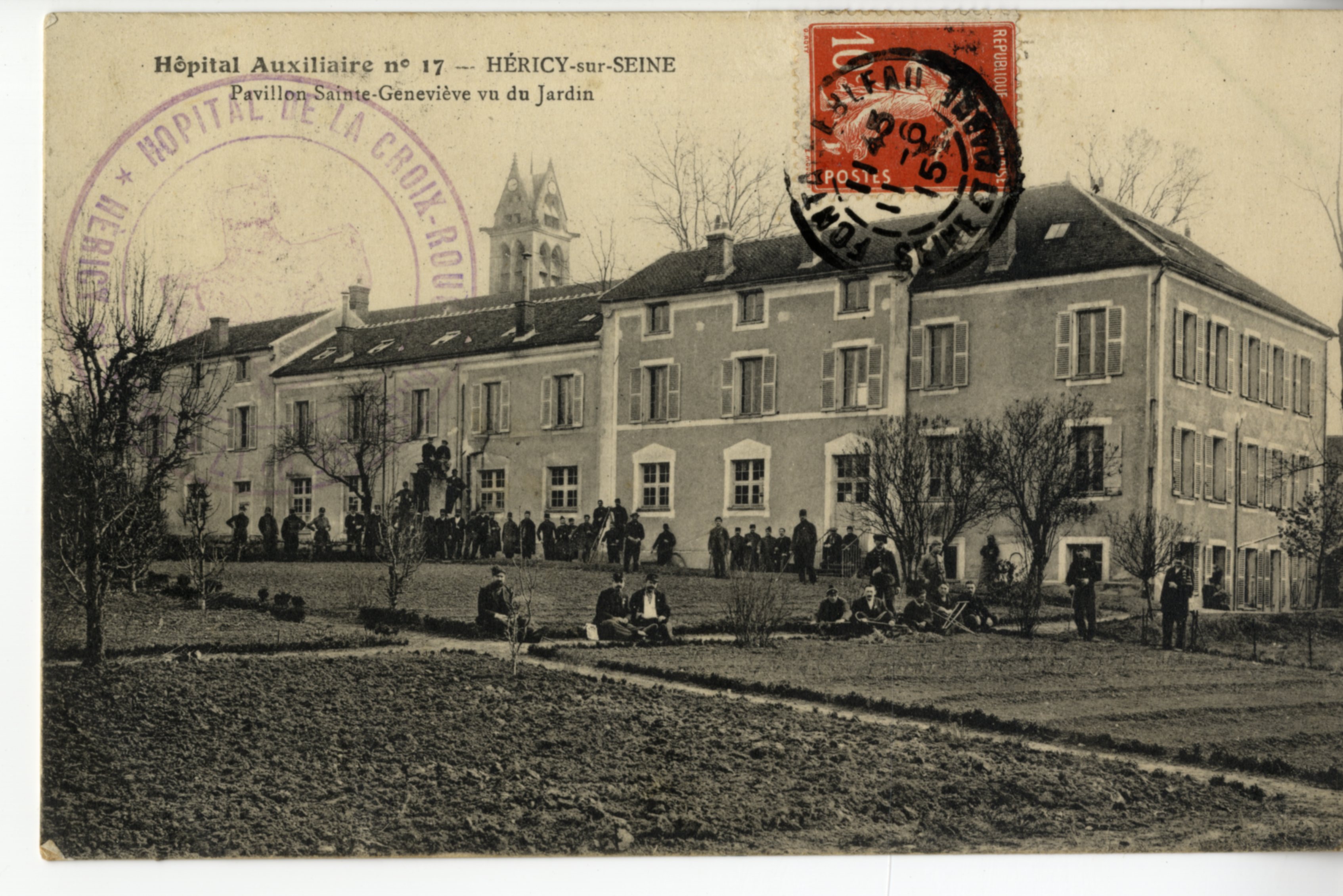 Hôpital Auxiliaire n°17 d’Héricy ( Seine et Marne) (Collection D. Boeuf et SHCB77)