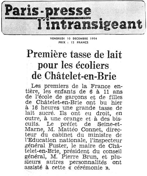 Paris-presse, l'intransigeant - vendredi 10 décembre 1954
