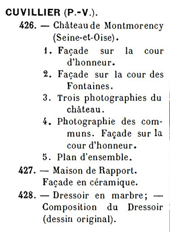 Extrait du catalogue illustré des ouvrages exposés au Champs de Mars en 1893