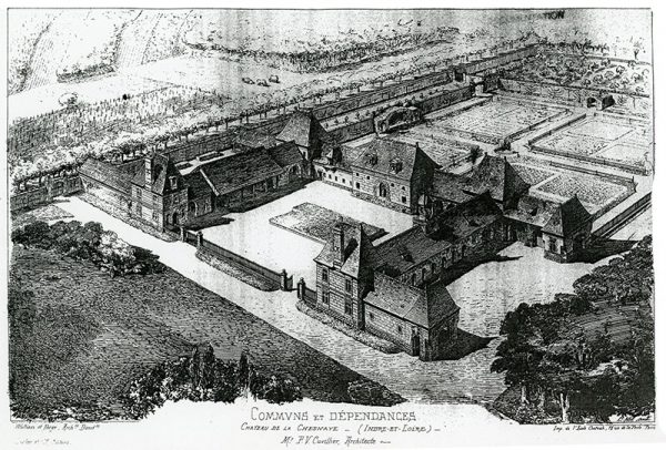 Communs du château de la Chesnaye à Athée-sur-Cher (37)