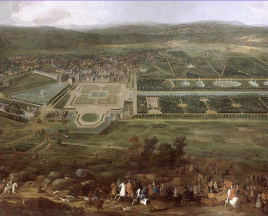 Pierre-Denis Martin
« Vue de la maison royale de Fontainebleau », 1722,
huile sur toile, galerie des Fastes